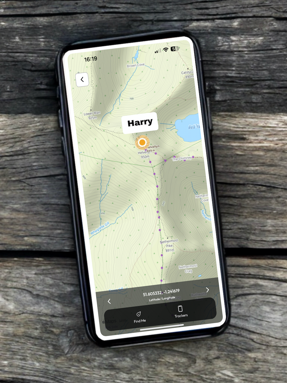 Personal GPS Trackers with 1:25,000 Outdoor Maps for schools; families and Expeditions