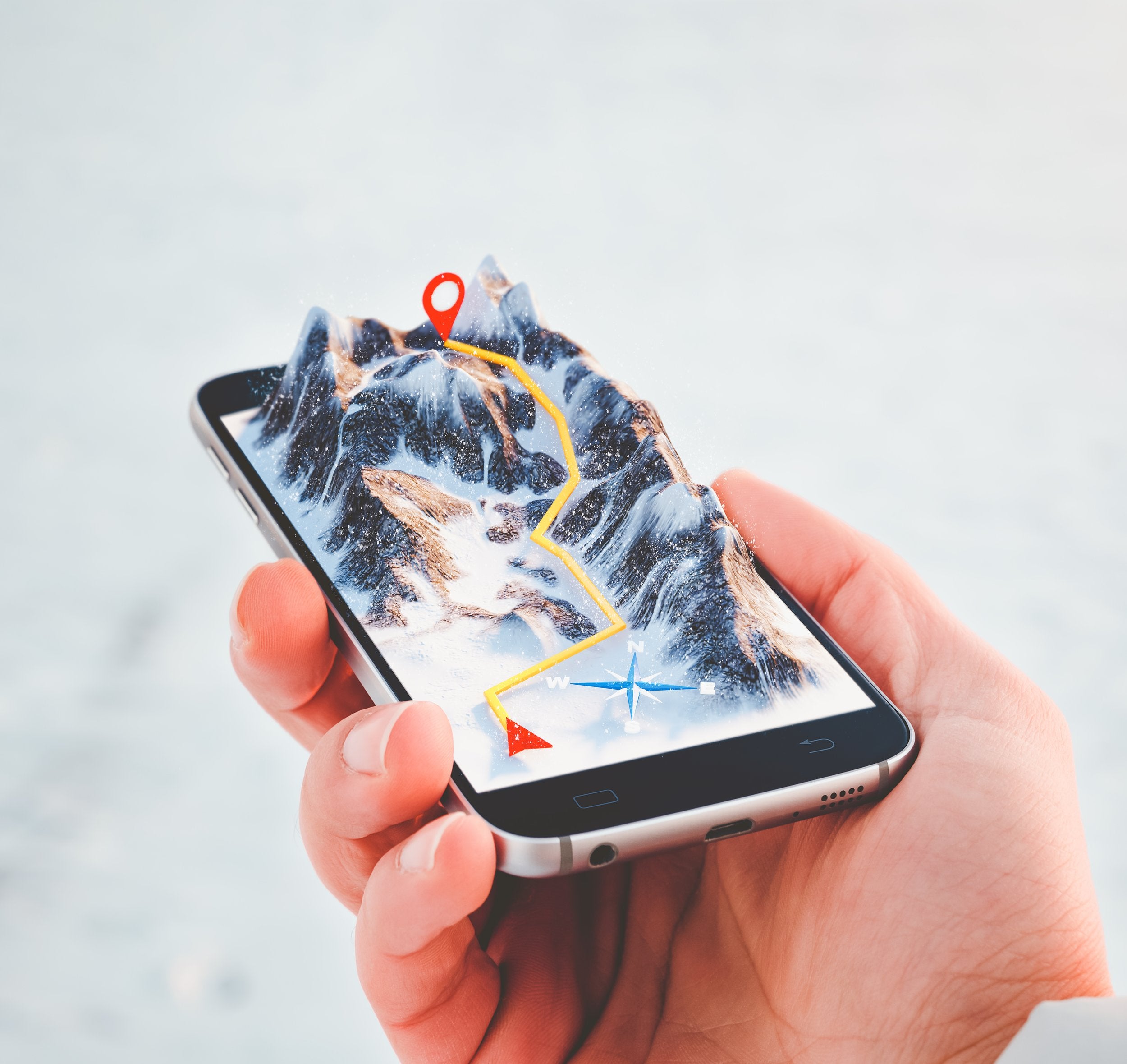 Meili GPS Map & Track App for iOS & Android. For GPS tracking in the outdoors.
